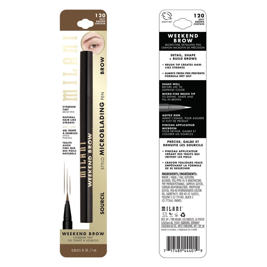 Milani Cosmetics Weekend Brow Eyebrow Tint 120 Soft Brown 1ml