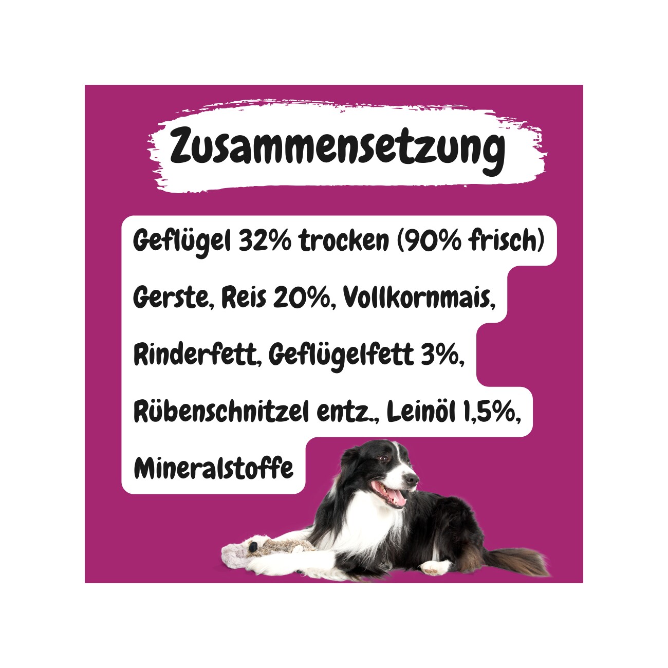 MyPetClub weizenfreies Trockenfutter für Hunde mit Ente, Huhn & Pute und hohem Fleischanteil - 14.5kg