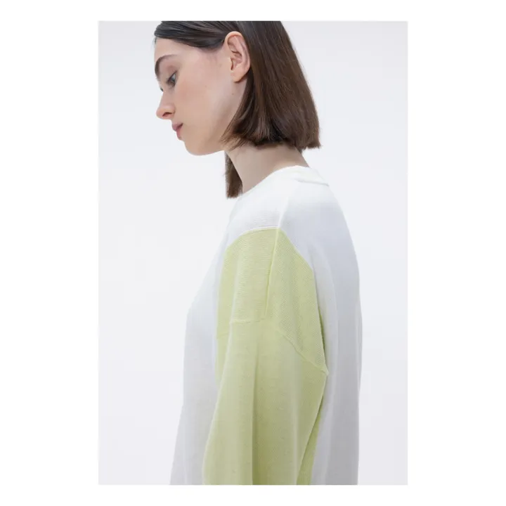 Our Sister Pull Timber Lin et Coton | Jaune citron