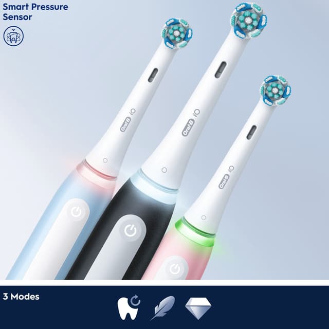 Oral-B iO3 Duo pack eltandbørster 414841 (sort/isblå)