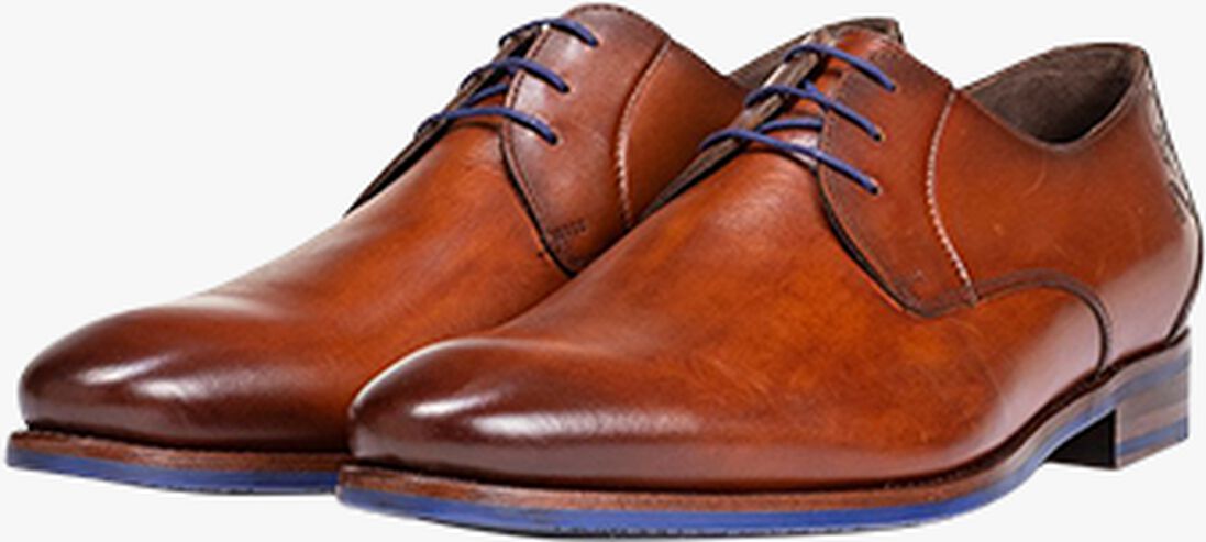 FLORIS VAN BOMMEL cognac floris van bommel nette schoenen sfm-30469