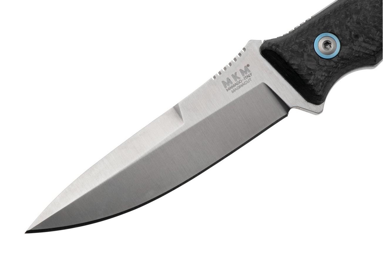 MKM TPF Defense MK-TPFD-CF CPM MagnaCut, Marble Carbon Fiber vaststaand mes, Bob Terzuola design