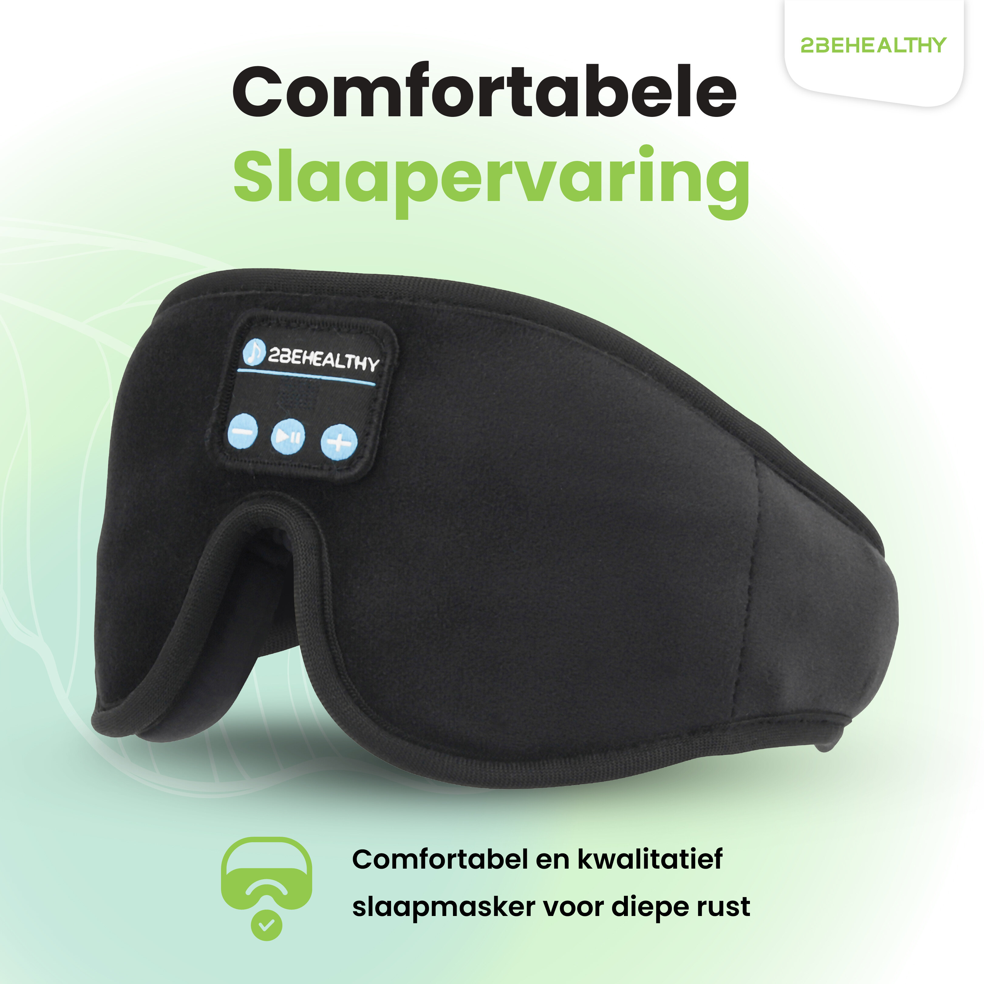 2BEHEALTHY 3D Bluetooth slaapmasker