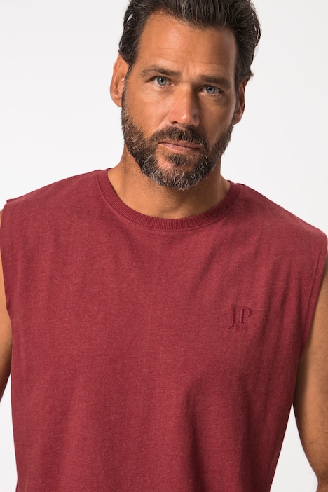 Tanktop, Basic-Qualität, Melange-Jersey, bis 8 XL