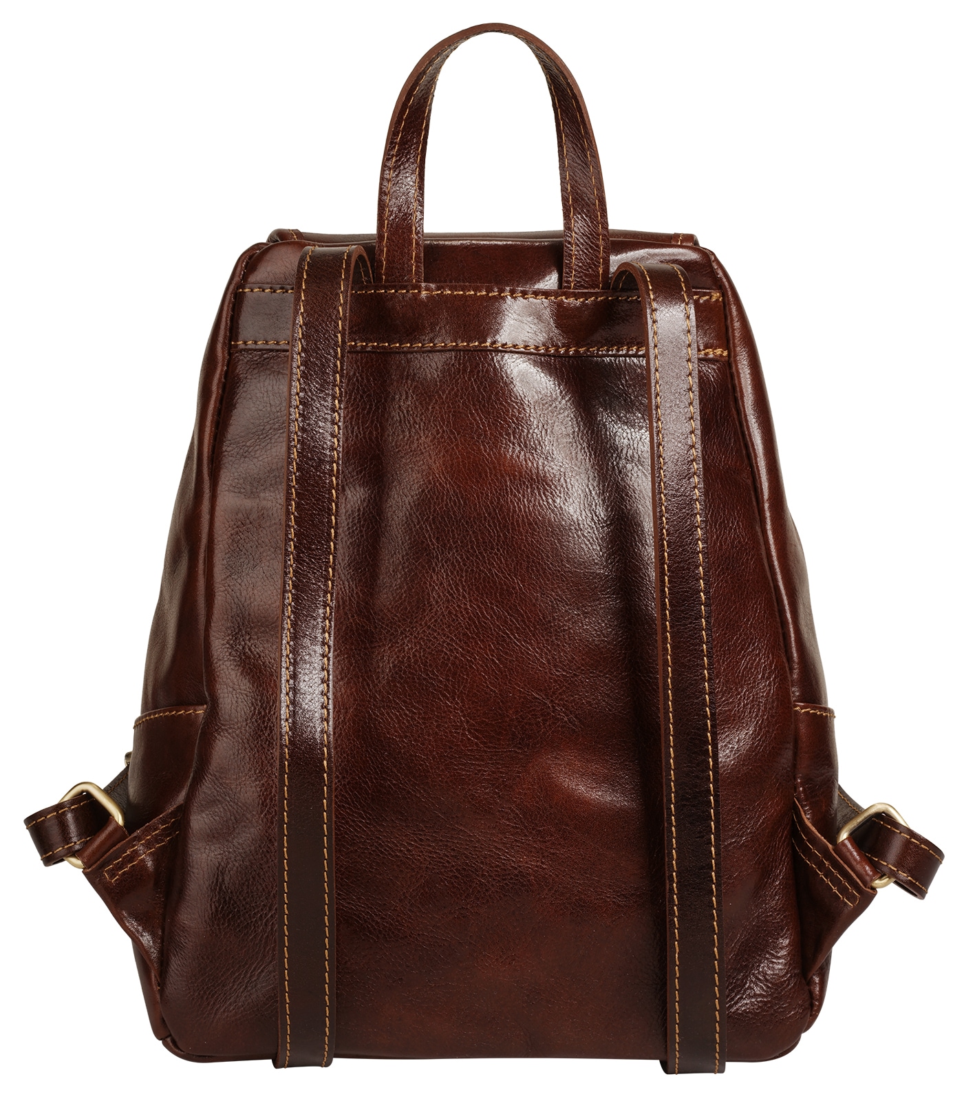 Piké Cityrucksack echt Leder, Made in Italy