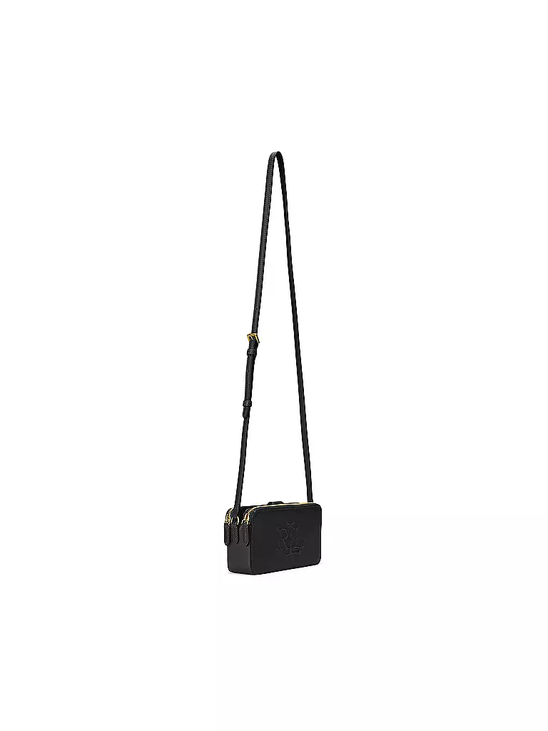 LAUREN RALPH LAUREN Ledertasche - Mini Bag schwarz