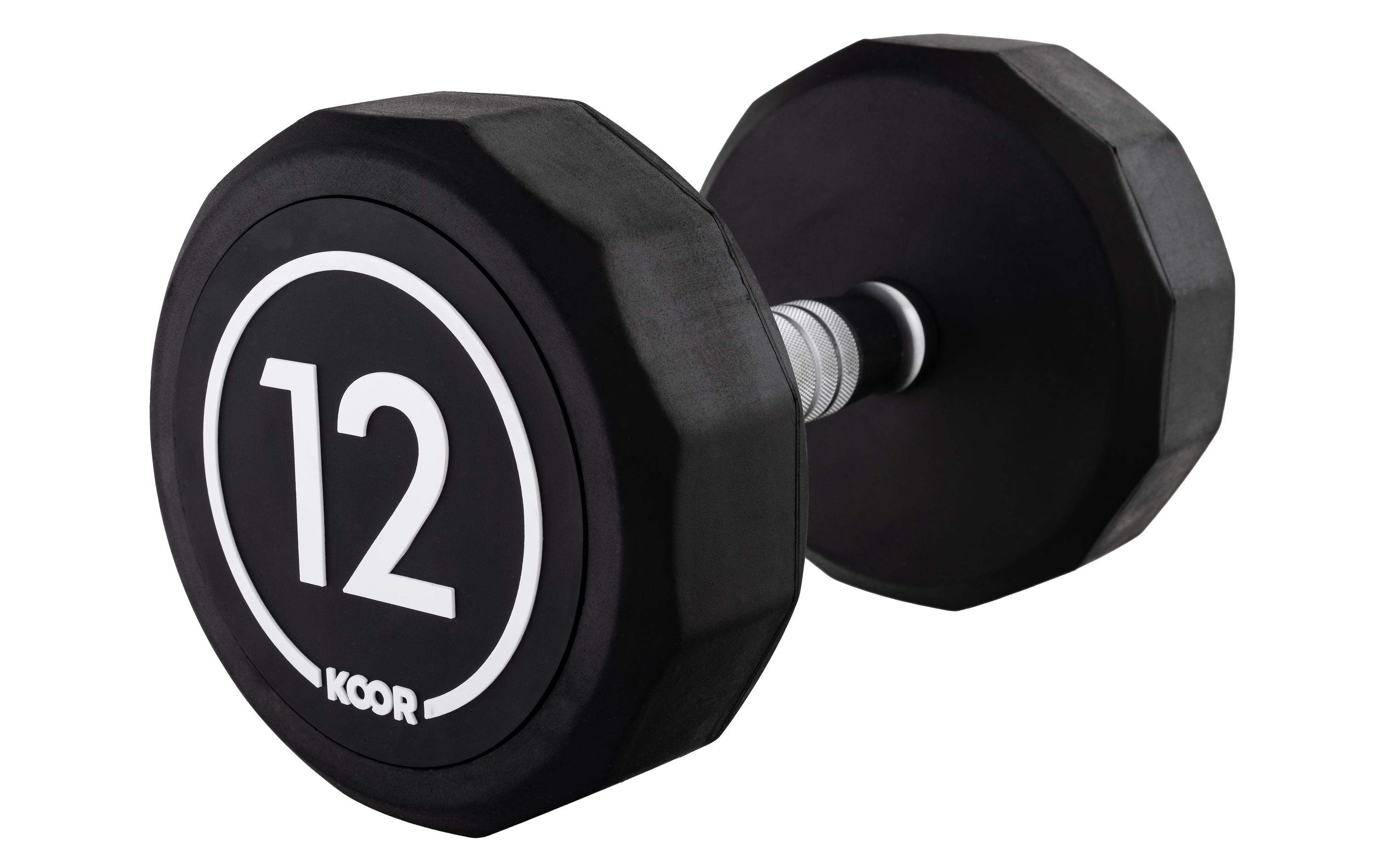 Kurzhantel 12 kg, SchwarzDumbbell für Krafttraining