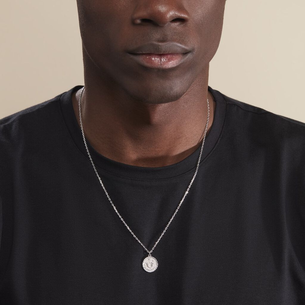 Collier Argent Blanc Hosni