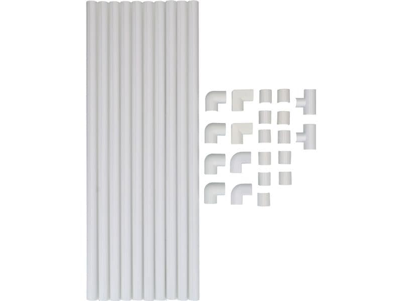 Max Hauri Kabelkanal 10 mm 10x 40 cm   21 Zubehörteile – We Cablefix Set