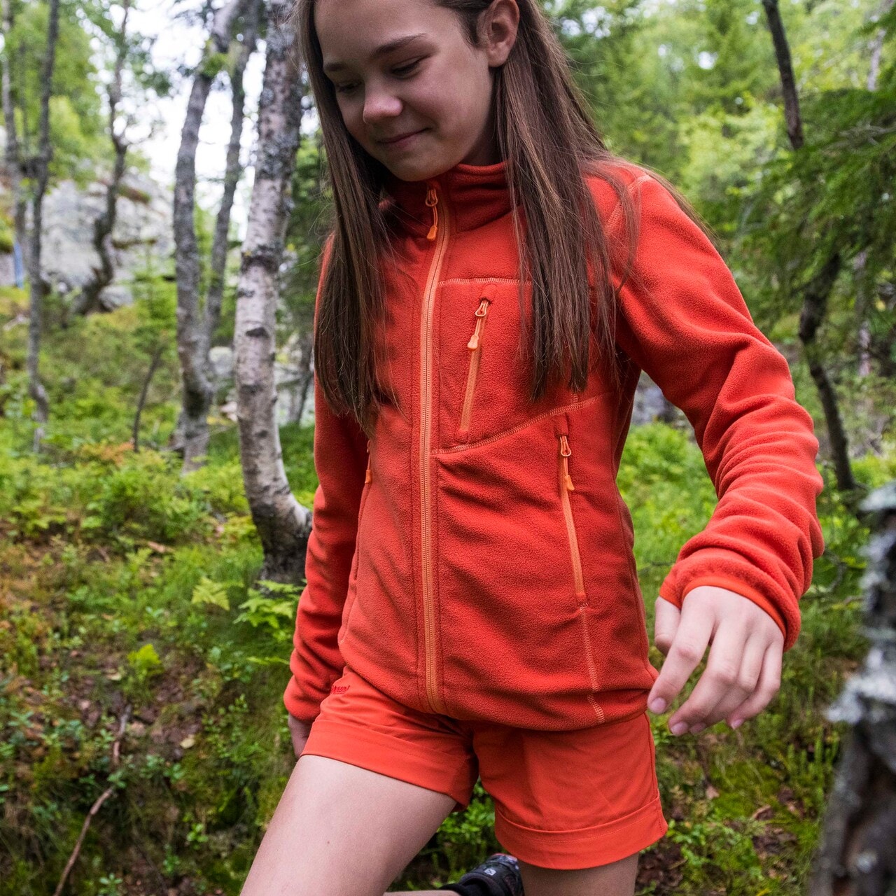 Bergans Runde Youth Girl Jacket<br> Tynn fleecejakke til jente!
