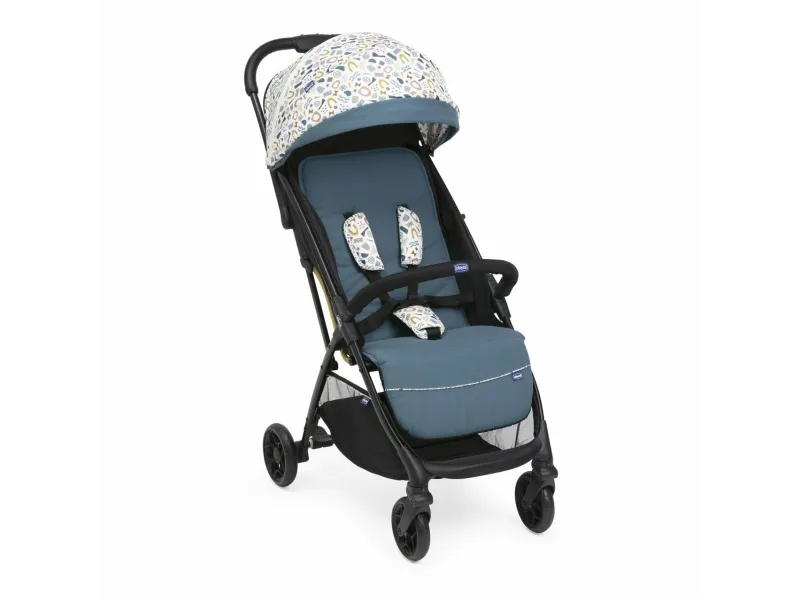 Chicco 8087068780000, Baldakin, Letvægts klapvogn, Ethvert køn, Solidt hjul, Sammenfoldelig, Sort, Grøn, Hvid