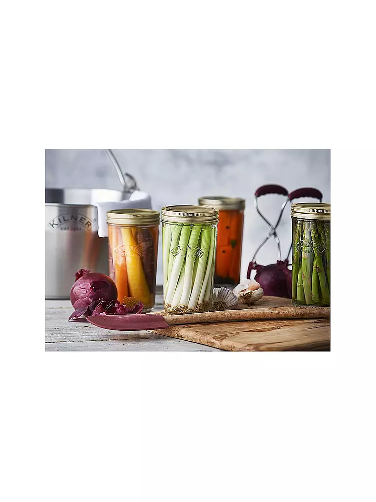 KILNER Einmachglas mit weiter Öffnung 350ml Glas/Metall transparent