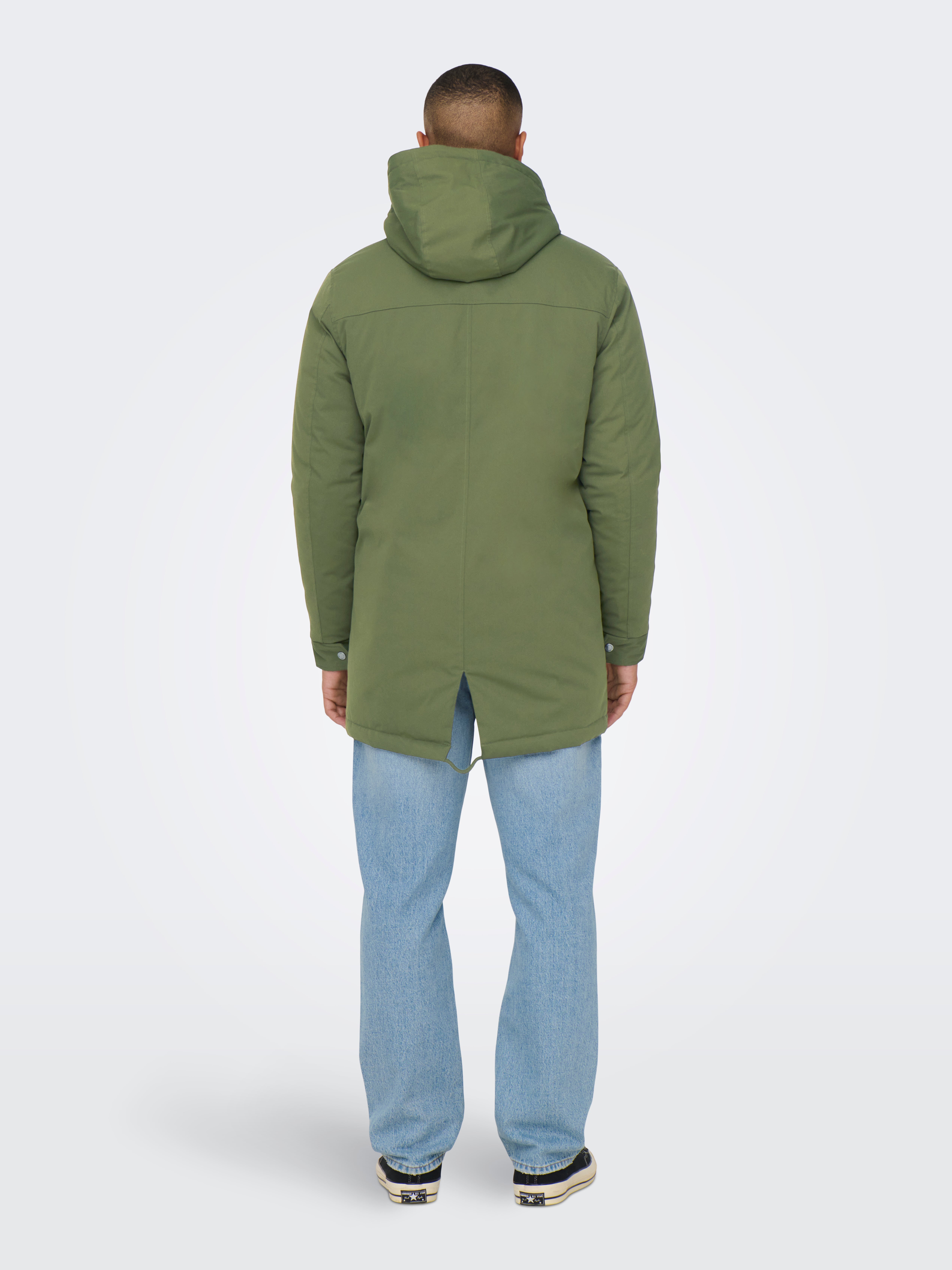 ONSALEXANDER Langer Parka Olive Night