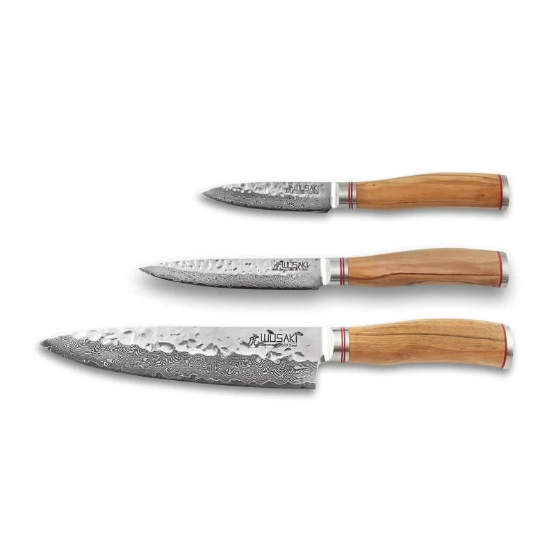Coffret de chef 20 cm, Universel 12 cm, Office 9 cm Wusaki