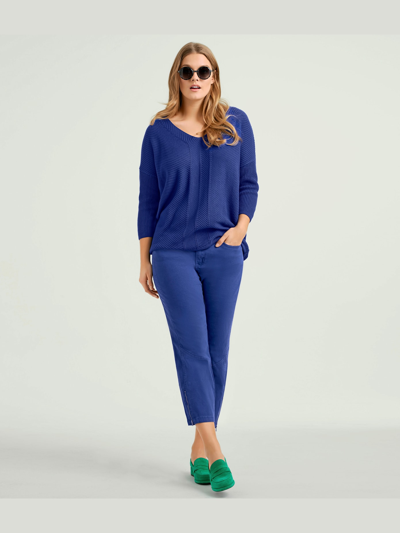 Pantalon effet ventre plat coupe skinny