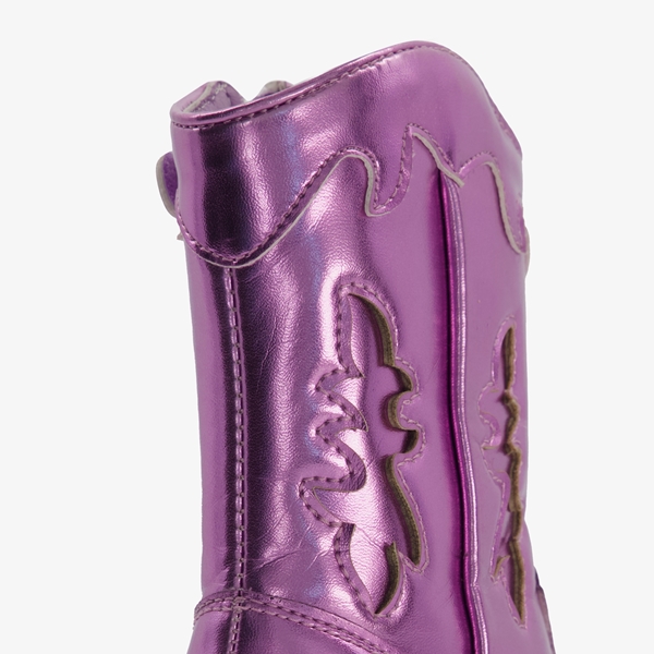 Blue Box meisjes western boots paars metallic