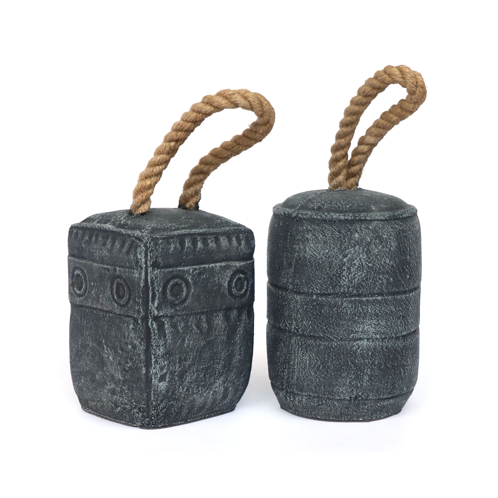 Türstopper 'Circle' aus Beton, grau, H 18 cm, B 12 cm, L12 cm von fischer's lagerhaus