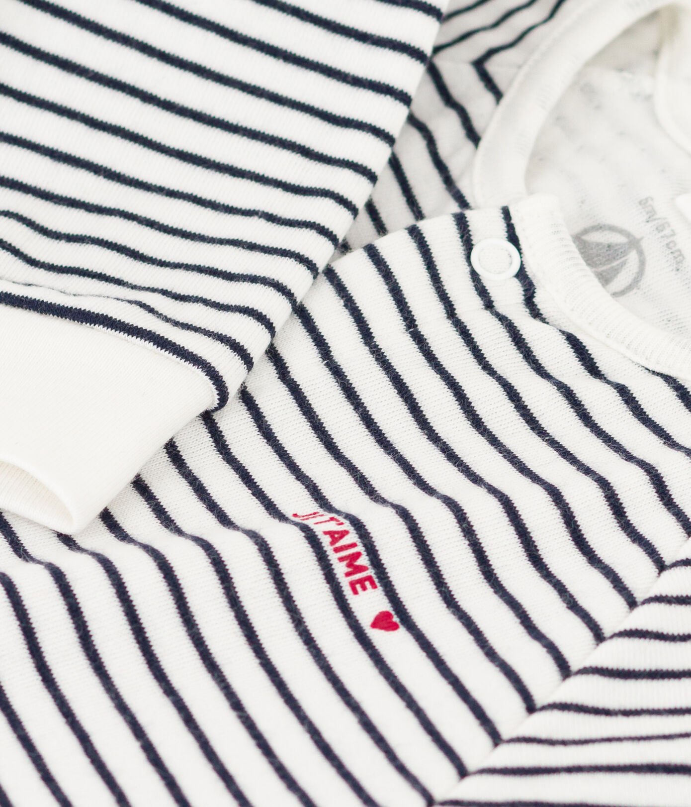 Combinaison rayée en tubique bébé