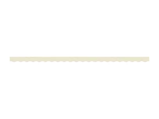 Tissu de remplacement de cantonnière d’auvent rayure crème 5 m