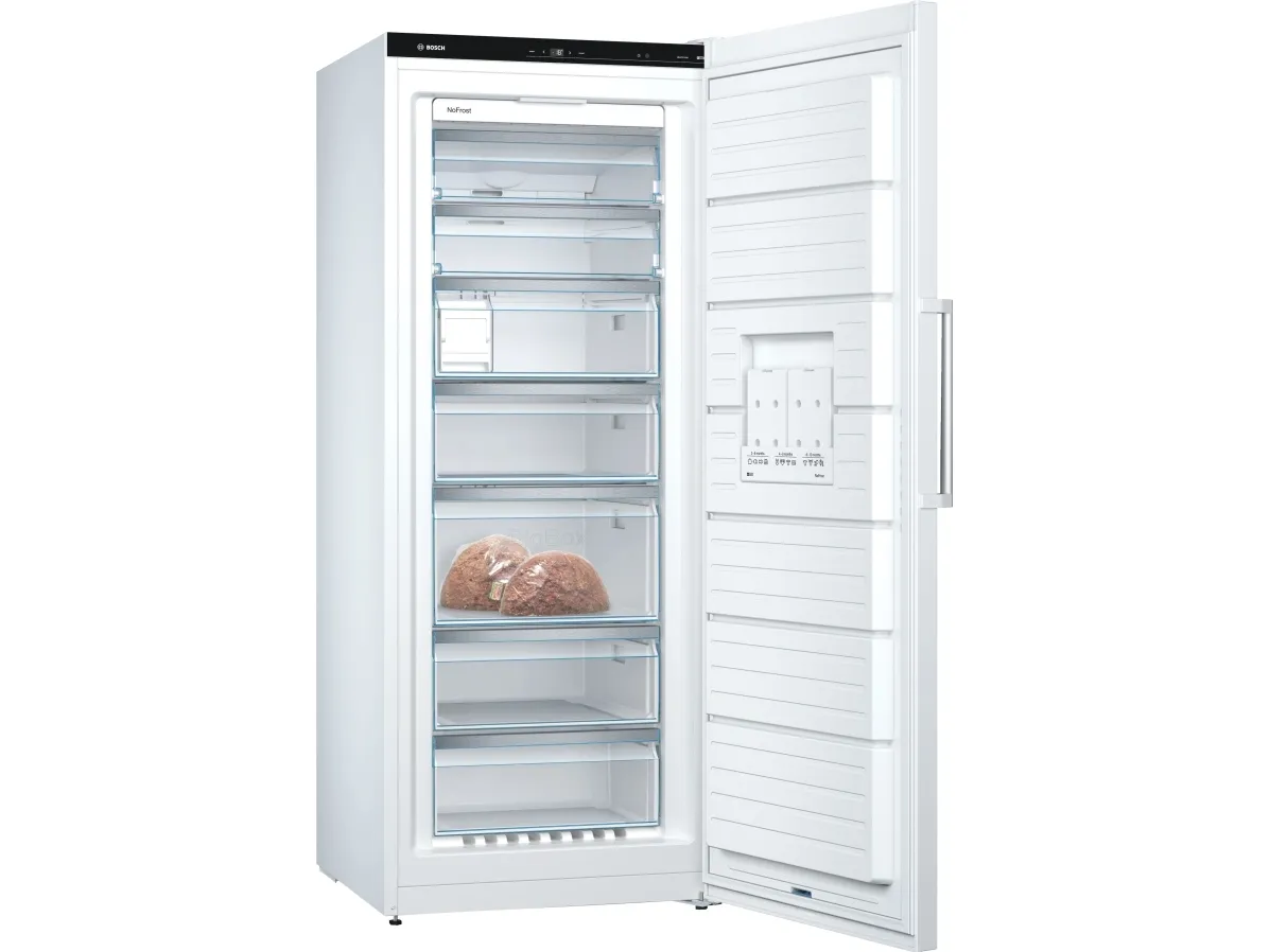 Bosch Serie | 6 GSN54AWCV - Fryser - stående - bredde: 70 cm - dybde: 78 cm - højde: 176 cm - 328 liter - Klasse C - hvid