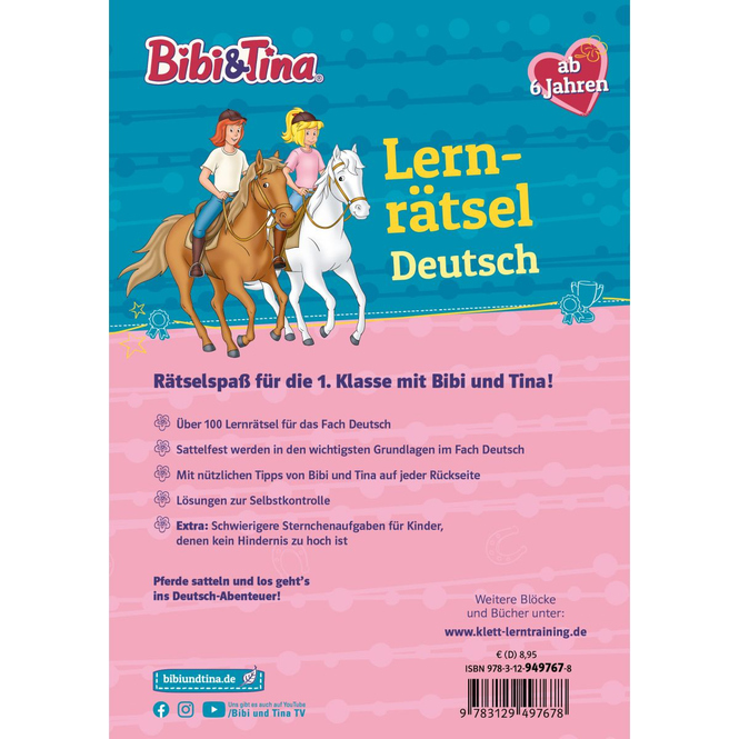 Bibi & Tina - Lernrätsel - Deutsch