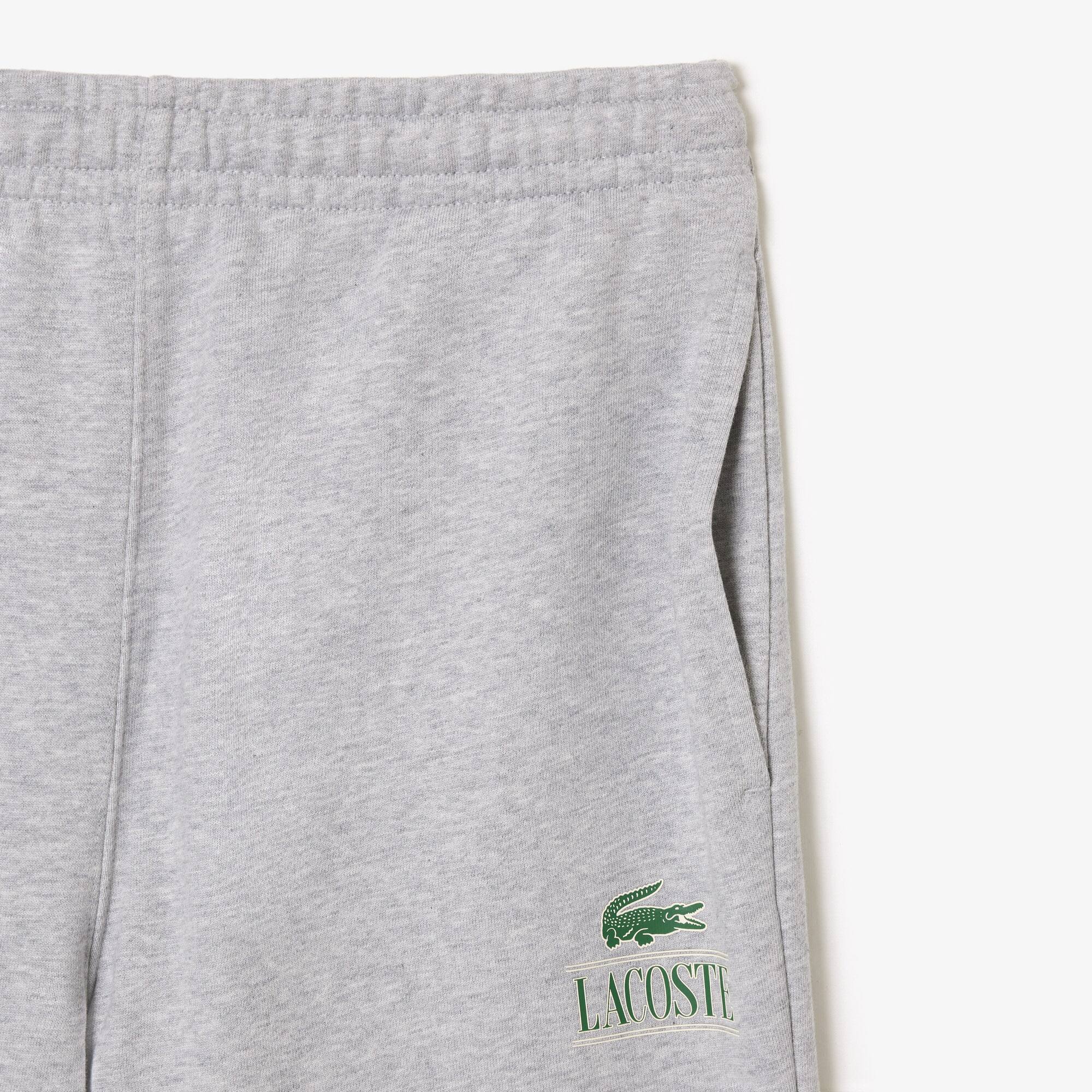 Jogging-Shorts mit LACOSTE Signatur-Aufdruck Bermudas - Grau - Lacoste - Unisex