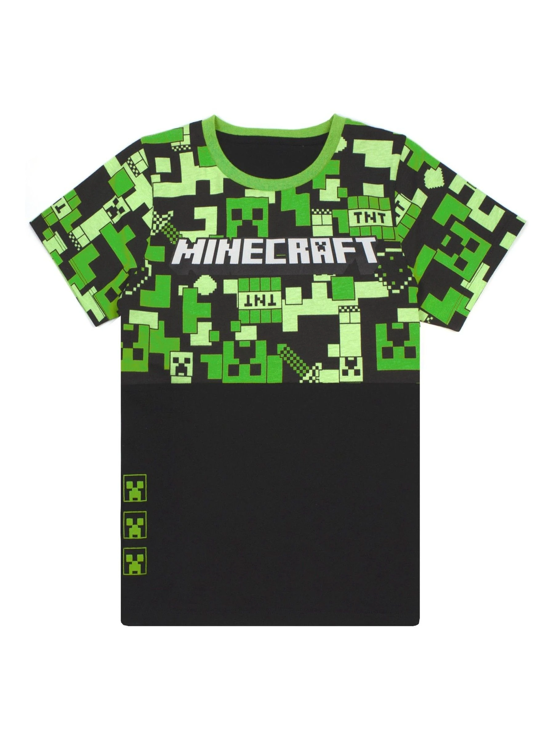 Vanilla Underground Boys Minecraft Short Sleeve Short Leg 100% Cotton Pyjamas Set