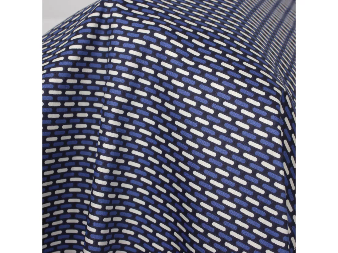 Taie de traversin 240x43 cm satin de coton ENZO bleu