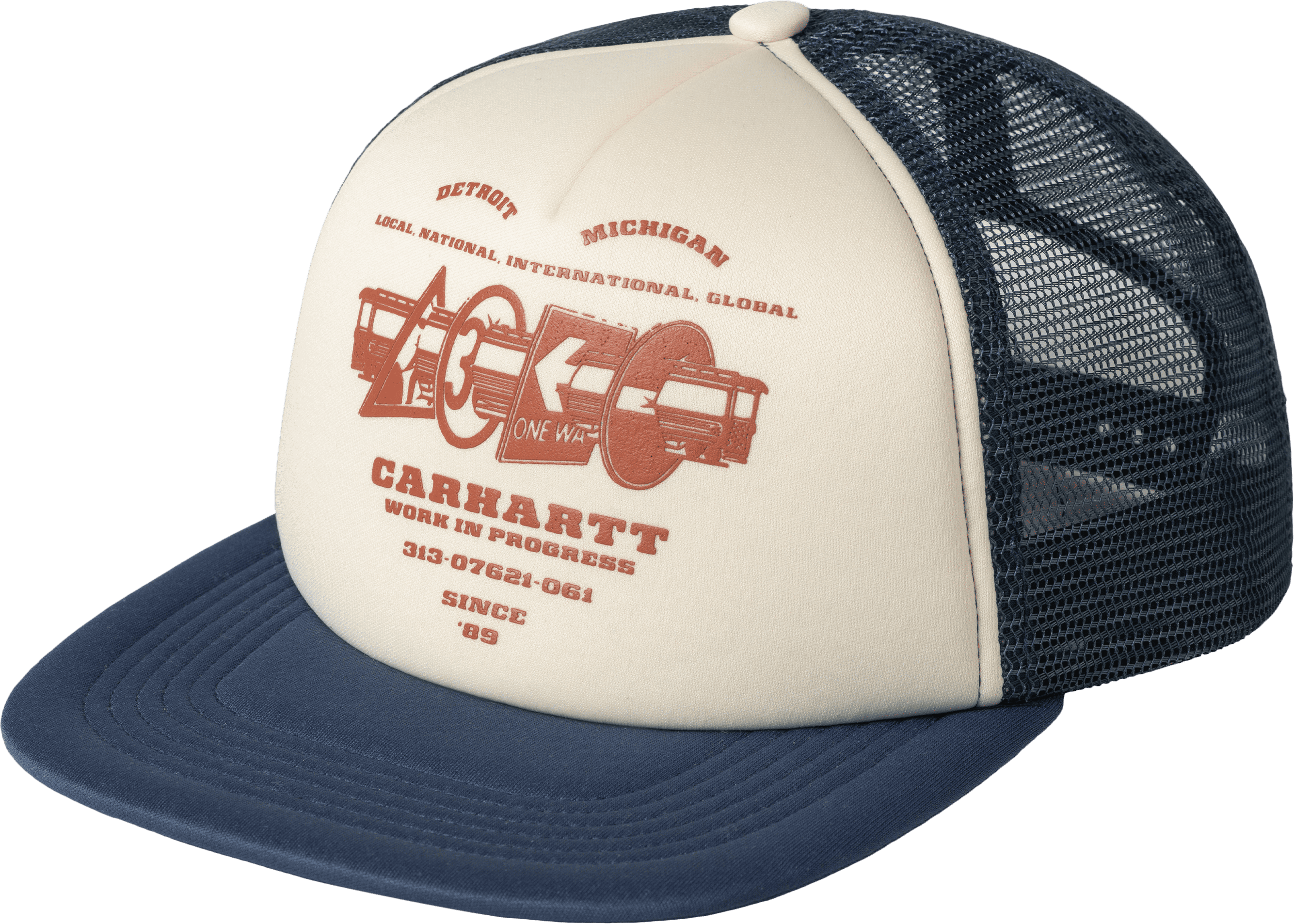 Carhartt WIP Runaway Trucker Cap Blau F2PIXX