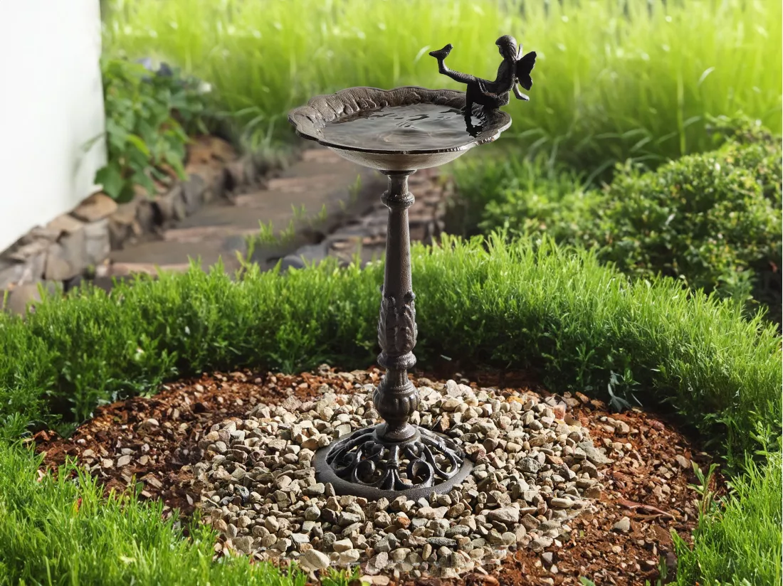 Mangeoir pour oiseaux marron LARK