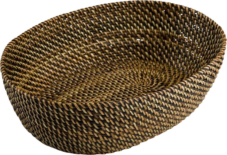Nito Flet Brødkurv oval mellem Mørkebrun