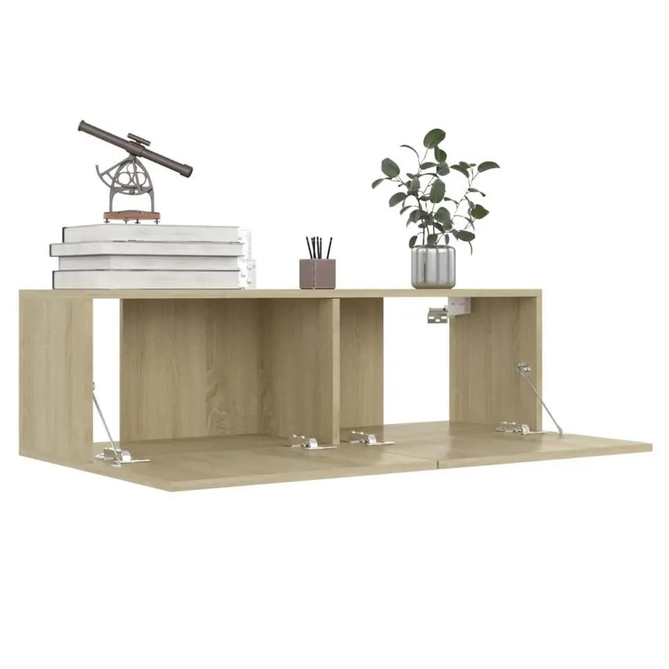 vidaXL - Tv-meubel - Bruin - Bewerkt hout