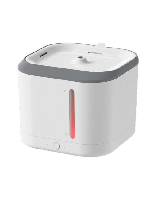 Petlux Drinkfontein Met App - Kattendrinkbak - 20x20x17 cm Wit Grijs M