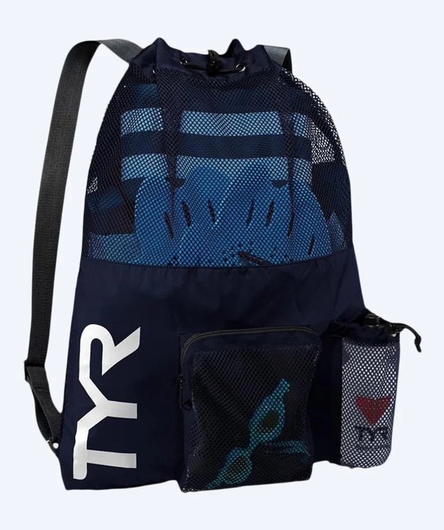 TYR svømmenet - Big Mesh Mummy 40L - Mørkeblå