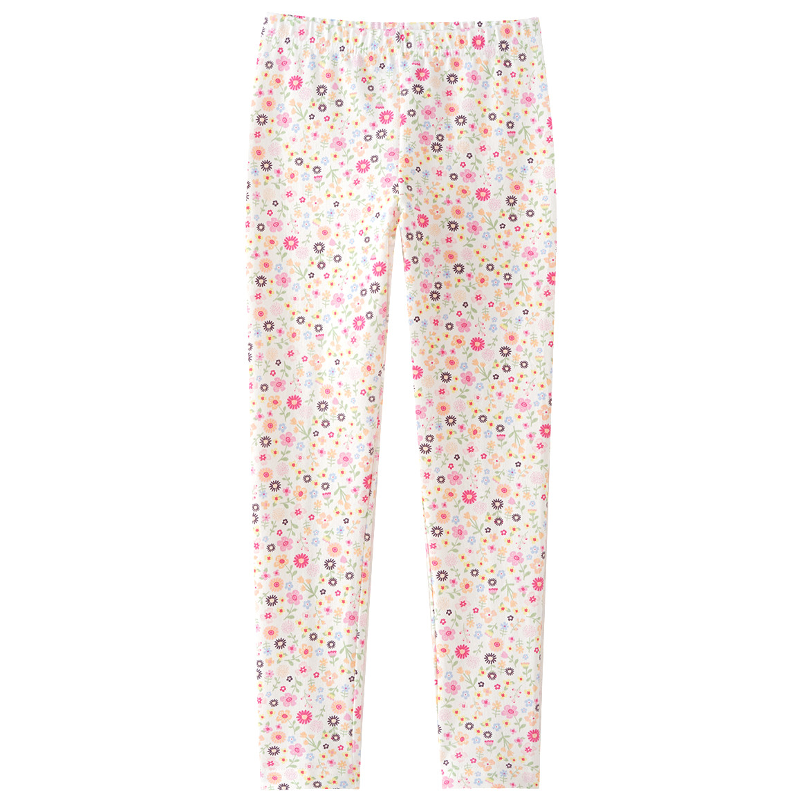 Topolino Mädchen Leggings mit Blümchen-Print weiss / bunt