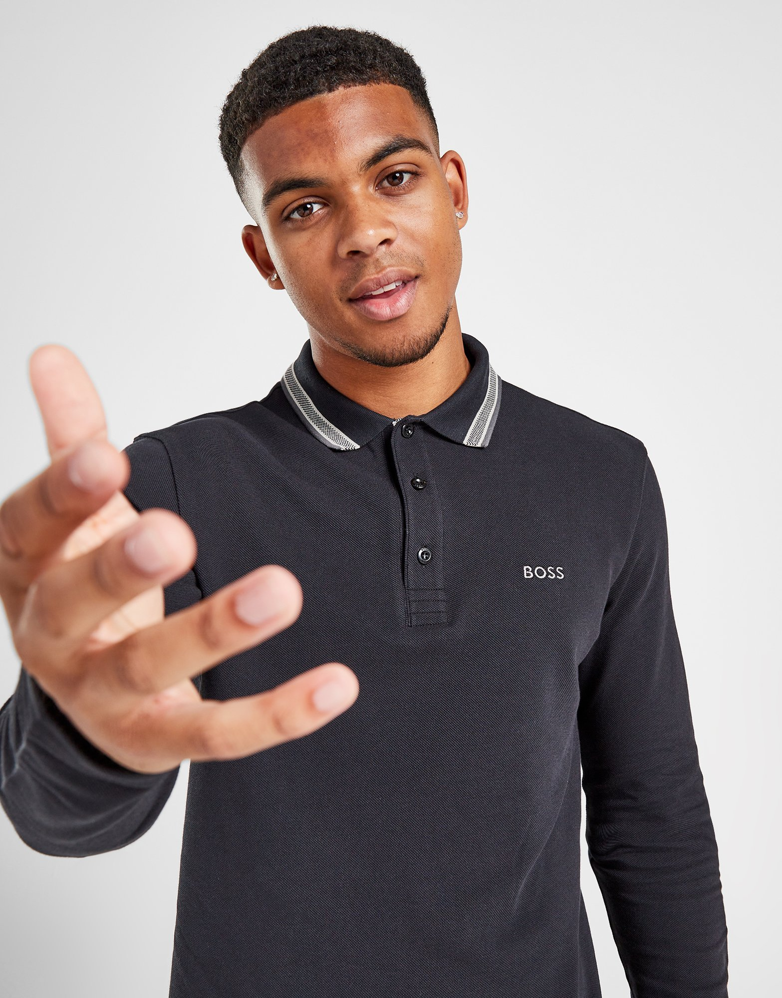 BOSS Polo Manches Longues Plisy Homme