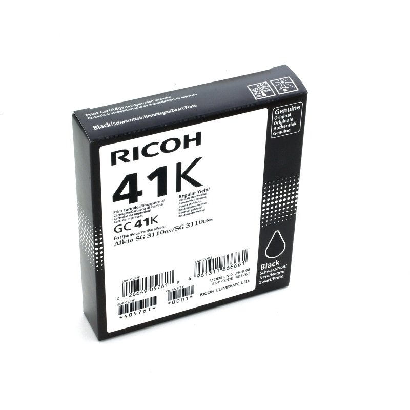 Ricoh 405761 cartouche d'encre 1 pièce(s) Original Rendement standard Photo noire