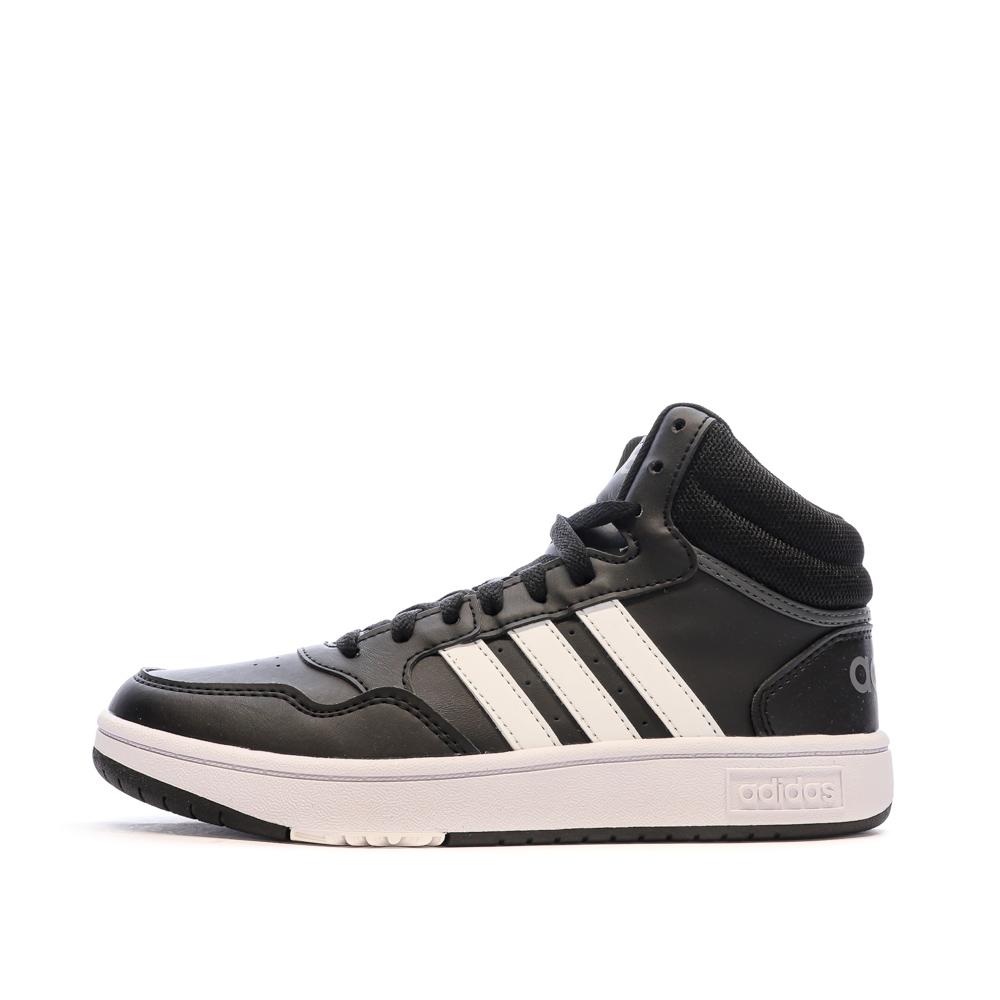 Adidas Baskets Noir Garçon Adidas Hoops 3.0 Mid