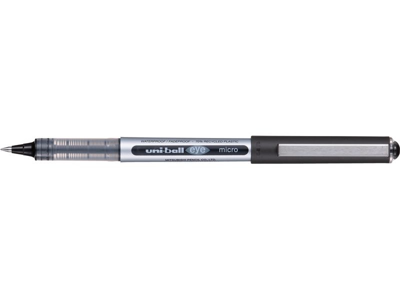 Uni Rollerball EYE Micro ECO 0.3 mm; 0.5 mm, Schwarz Tintenroller für den gleichmässigen Tintenfluss