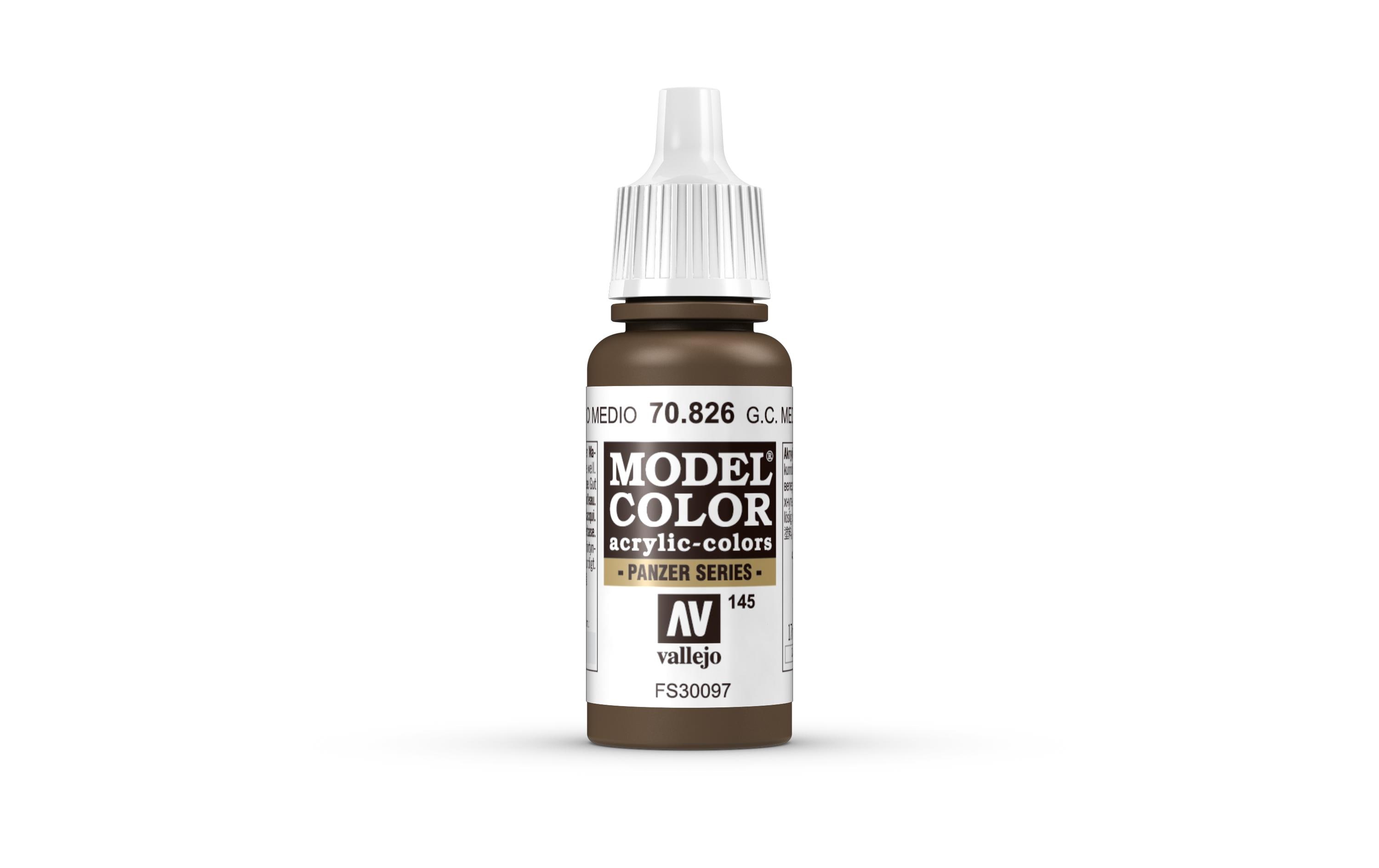 Acrylfarbe Matt, Deutsches Medium Braun 17 mlModel Color German Med.Brown