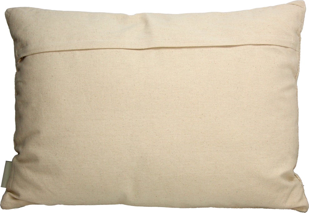 Sierkussen beige 60 x 40 cm
