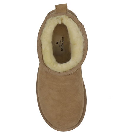Rosemunde Teddyboots - Wildleder - Mandel