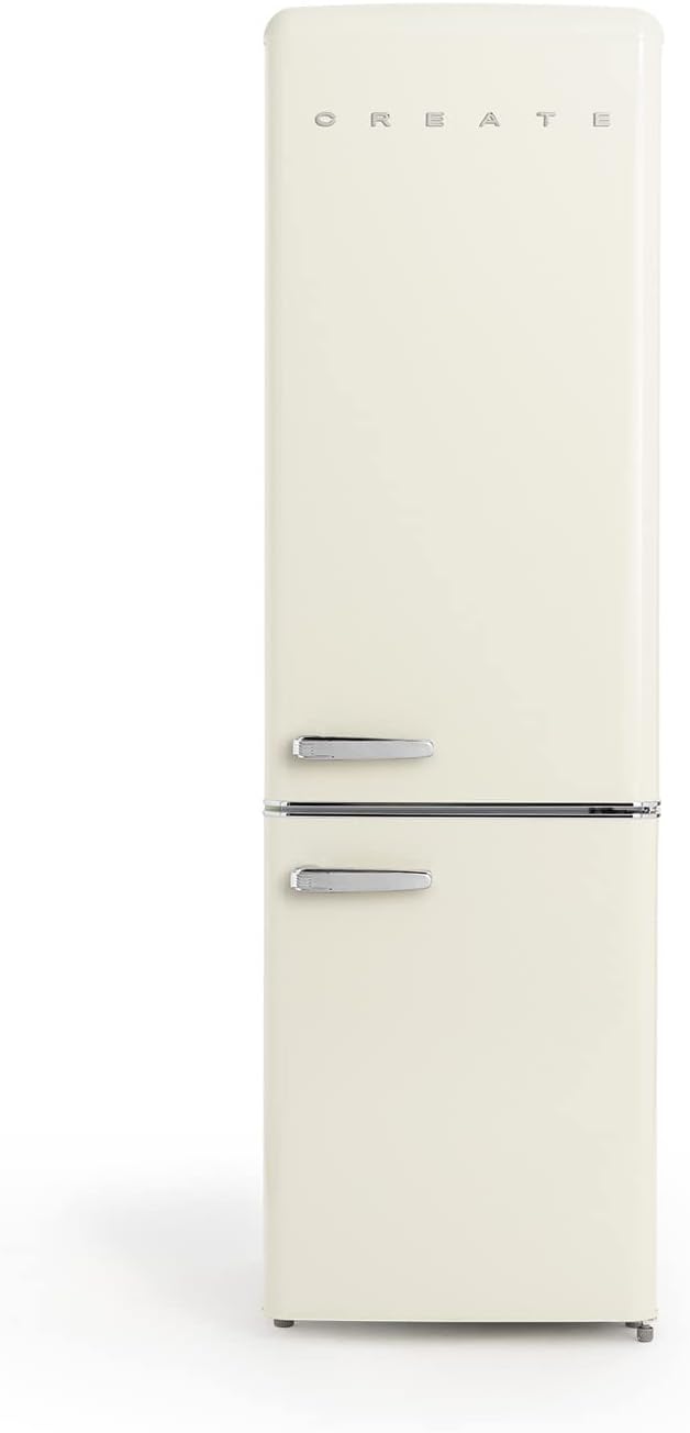 CREATE / FRIDGE STYLANCE 244L / Kühlschrank Creme/Retro Vintage-Stil und Design