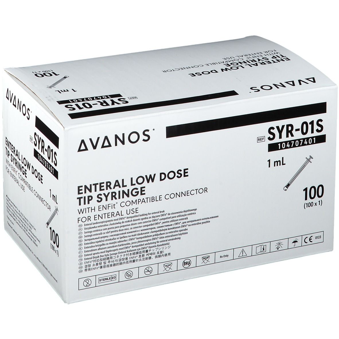 AVANOS ENTERAL Spritze 1 ml mit Low-Dose-Tip