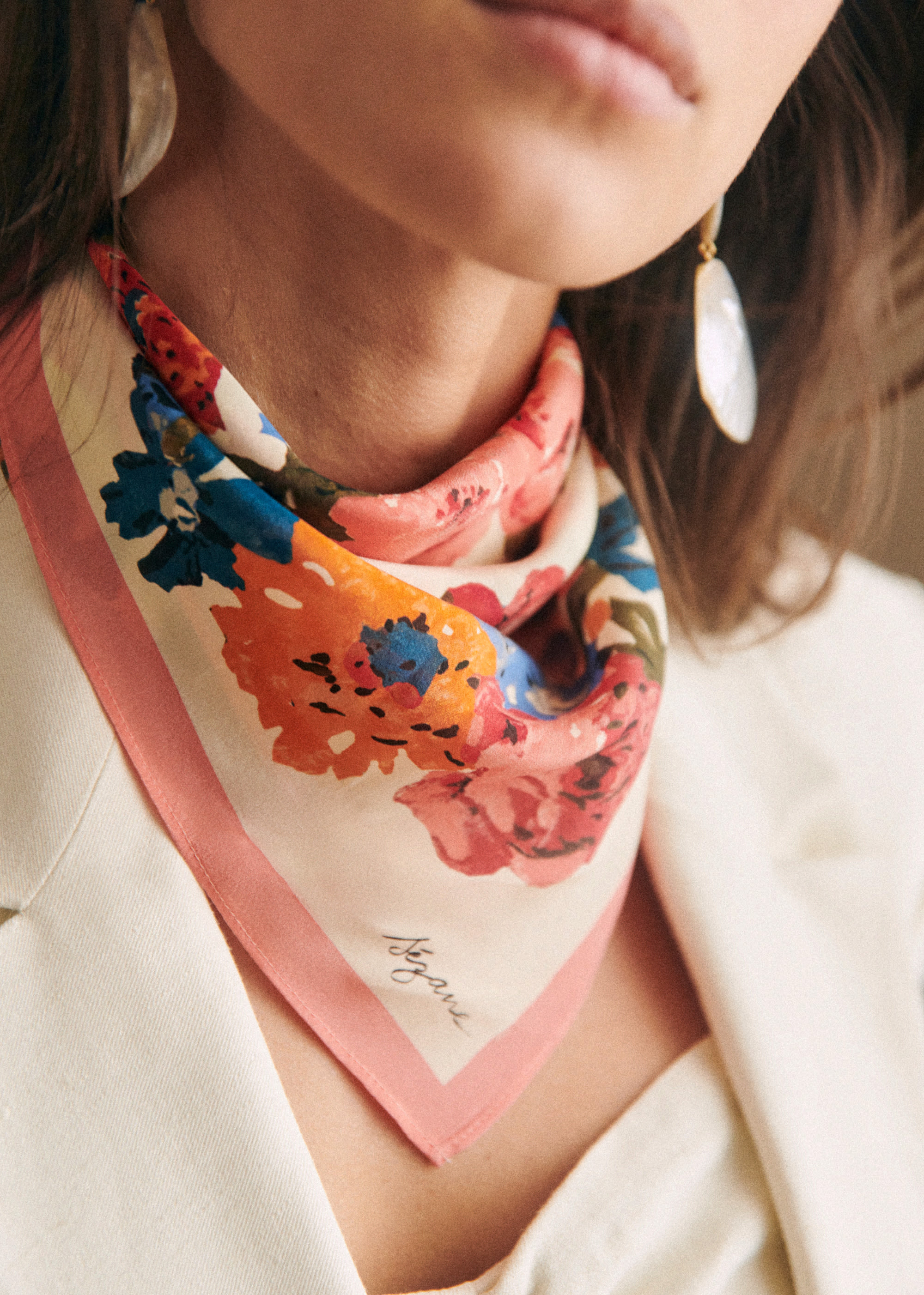 Foulard Cléo - Maxi Roses Placées - LES COMPOSANTES/DÉCOUVRIR 5906642