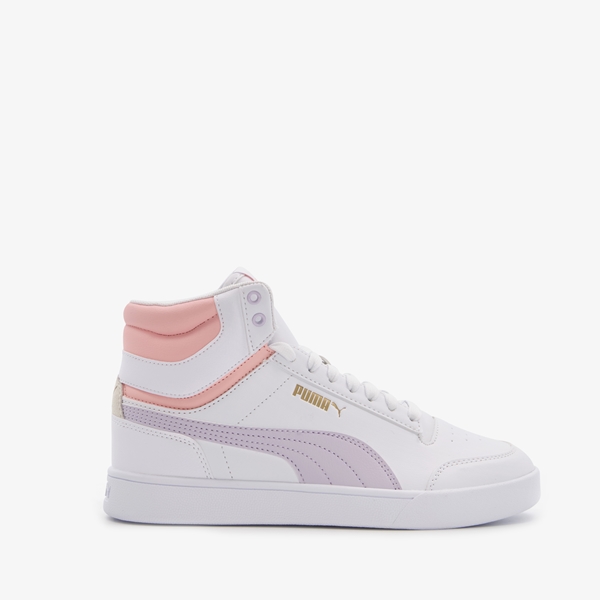 Puma Shuffle Mid hoge dames sneakers wit
