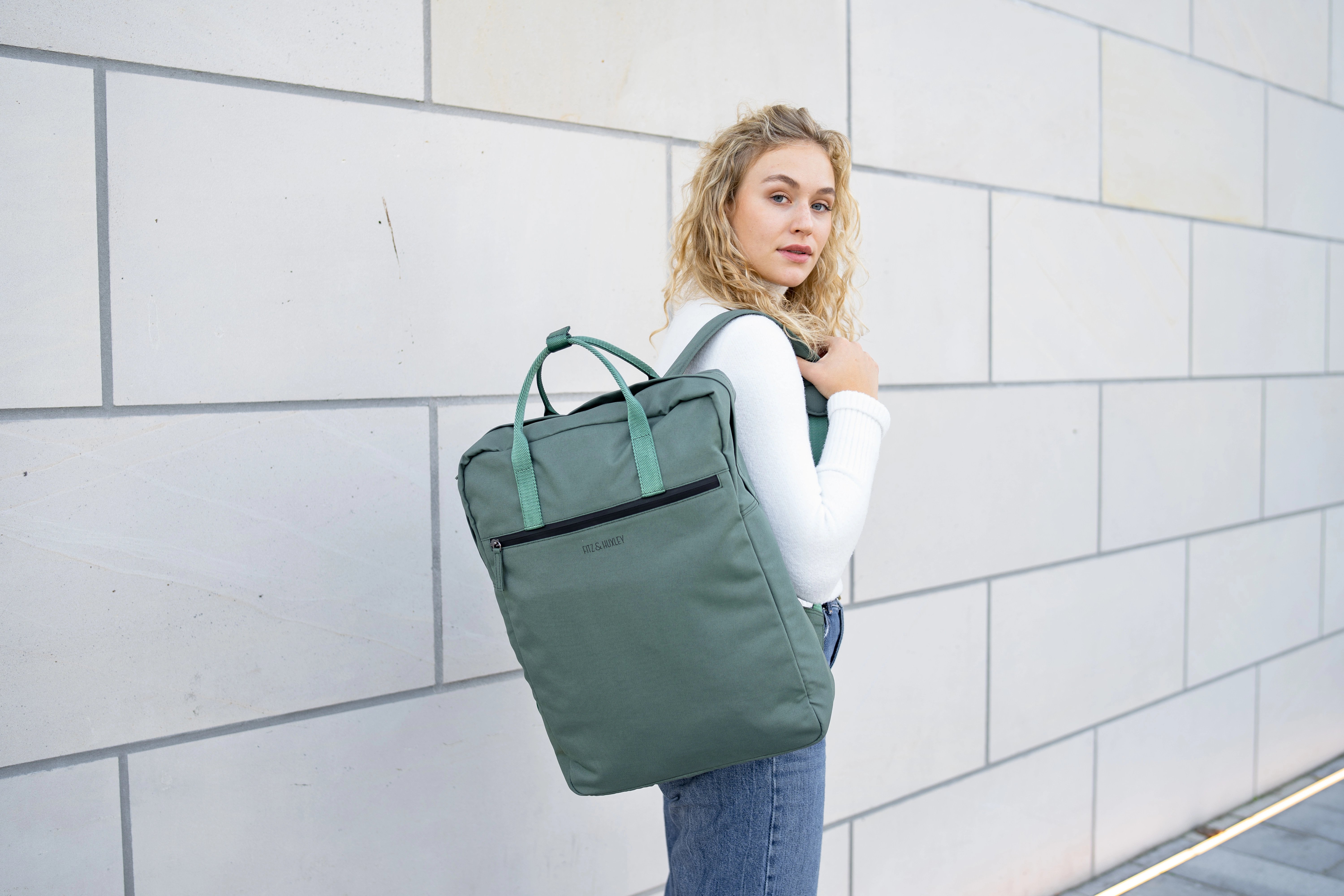 Fitz & Huxley Rucksack OCEAN 17l, agave