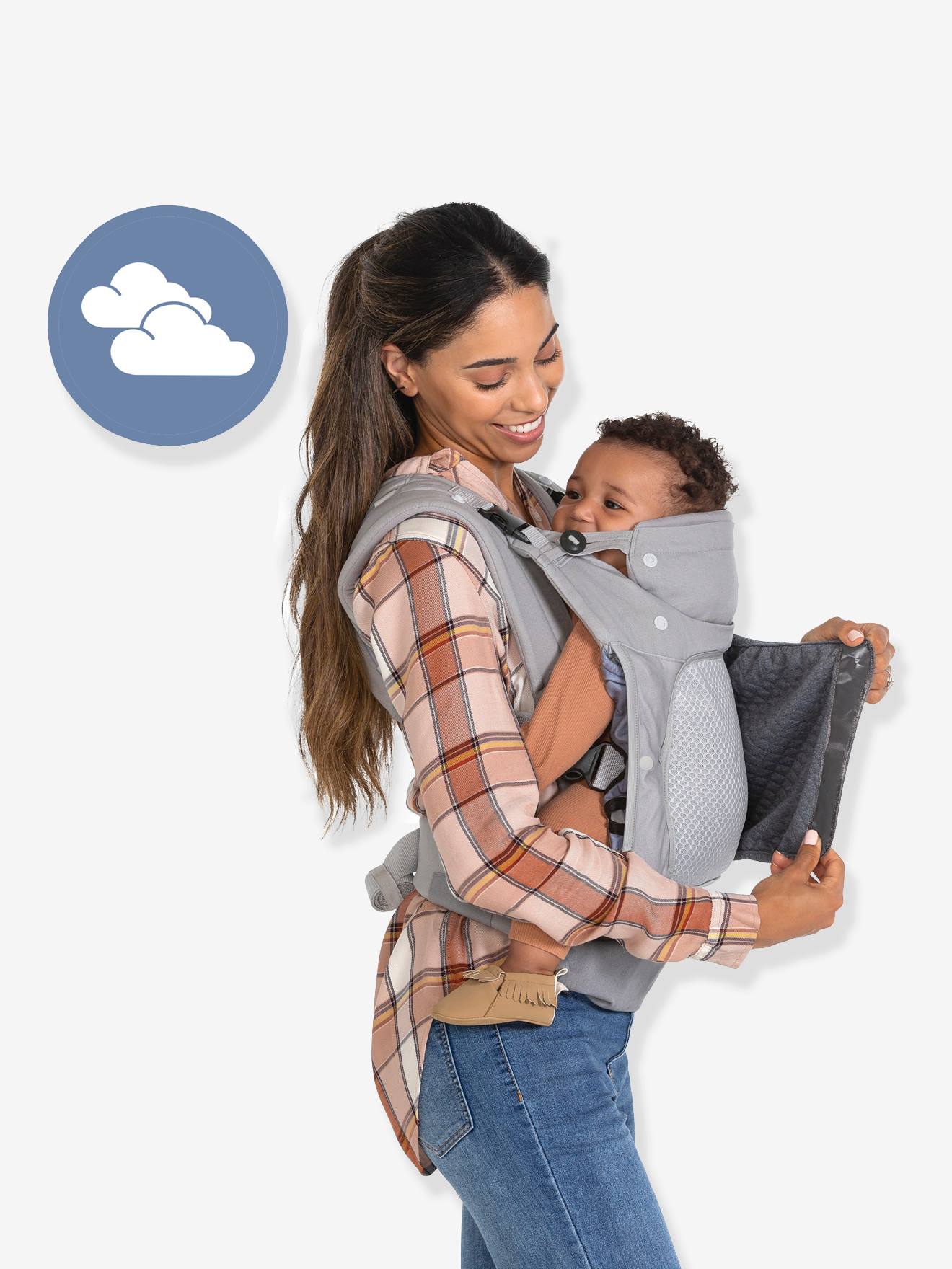 Canguru para bebê INFANTINO In Season, 5 opções, cinza claro liso