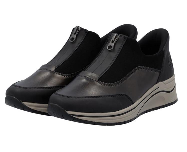 Rieker N9553 schwarz/antik/schwarz