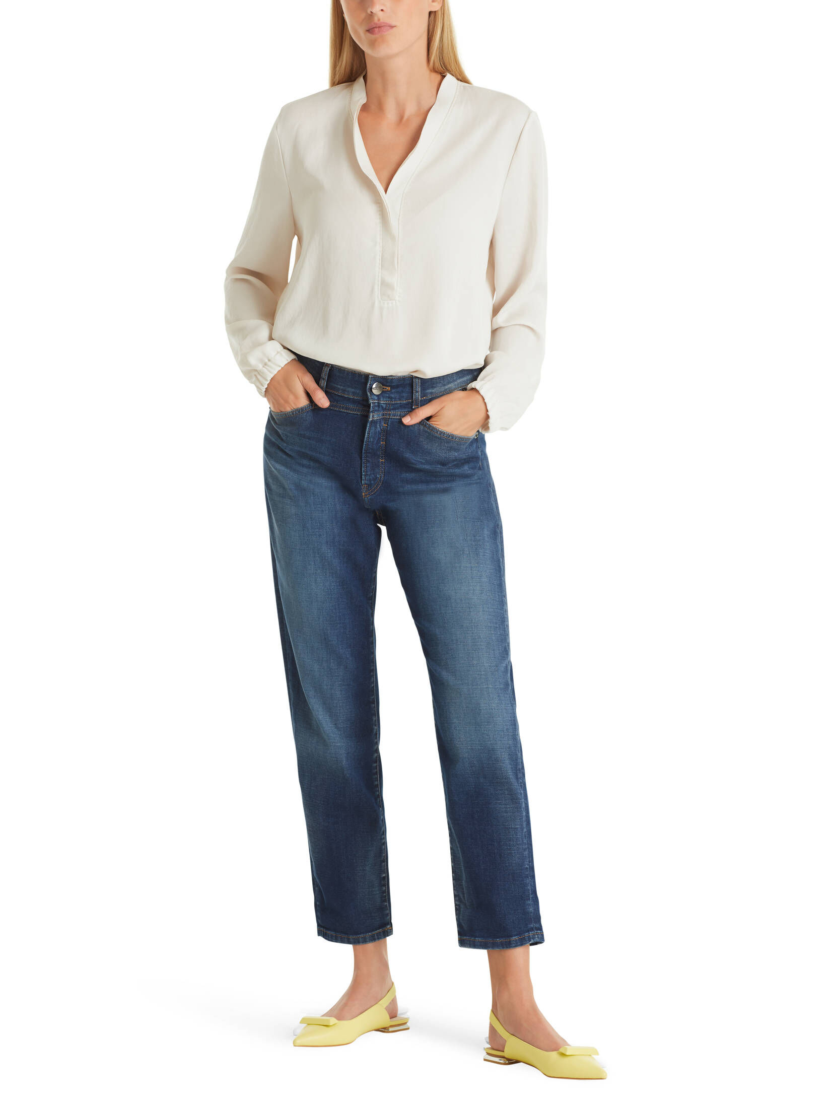 Marc Cain| Damen Jeans RIAD Relaxed Fit High Waist